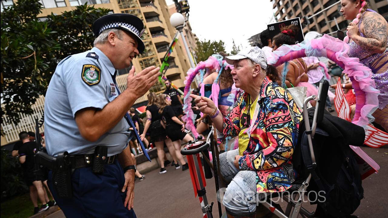 Police at Mardi Gras