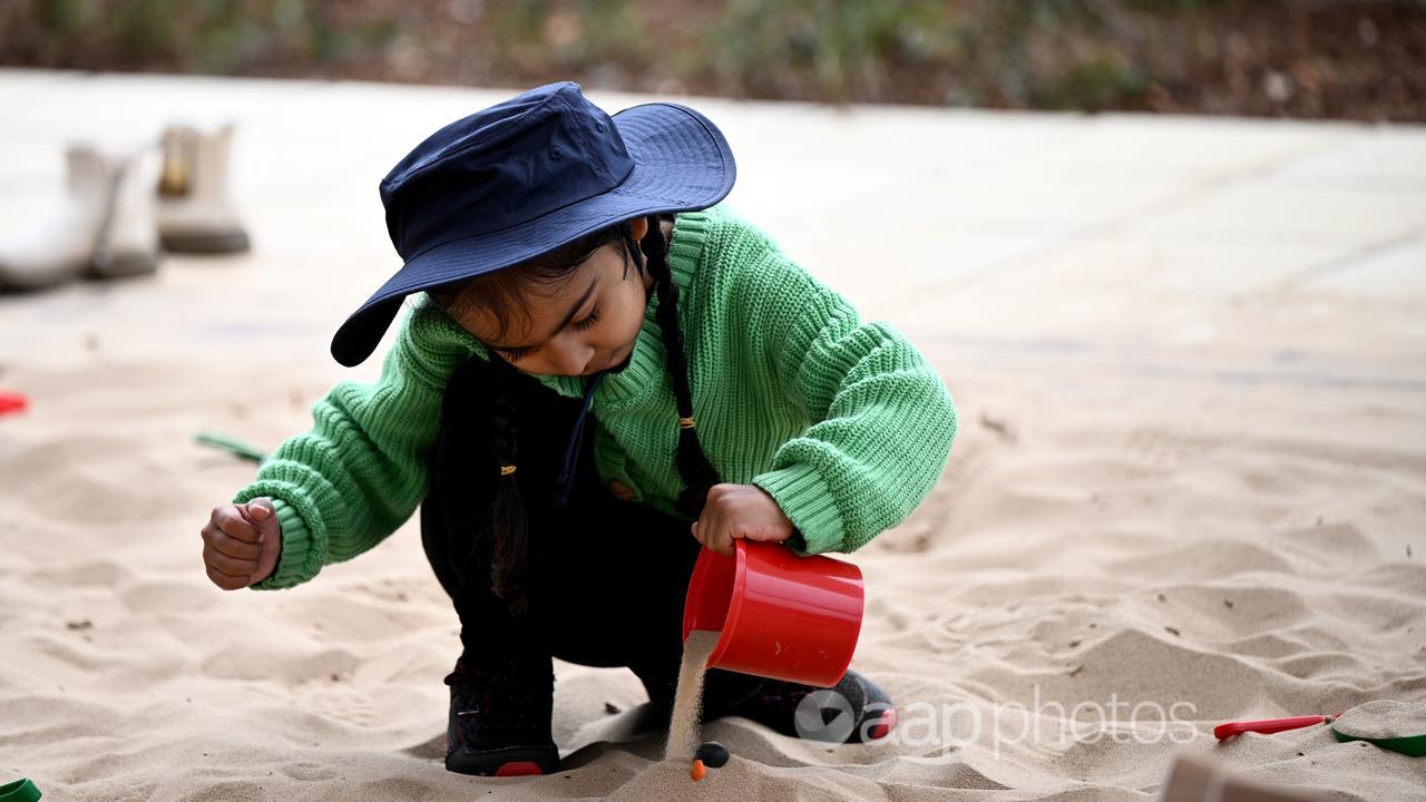 A child at pre-school 