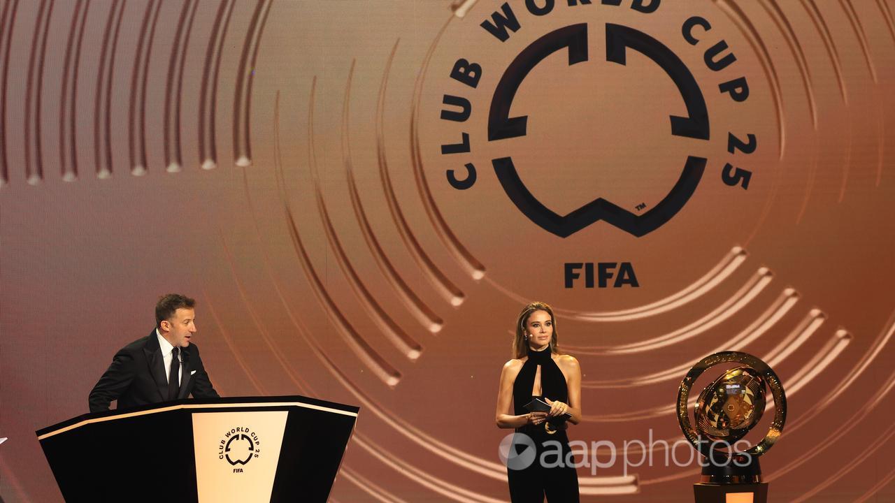 The draw ceremony for the FIFA Club World Cup