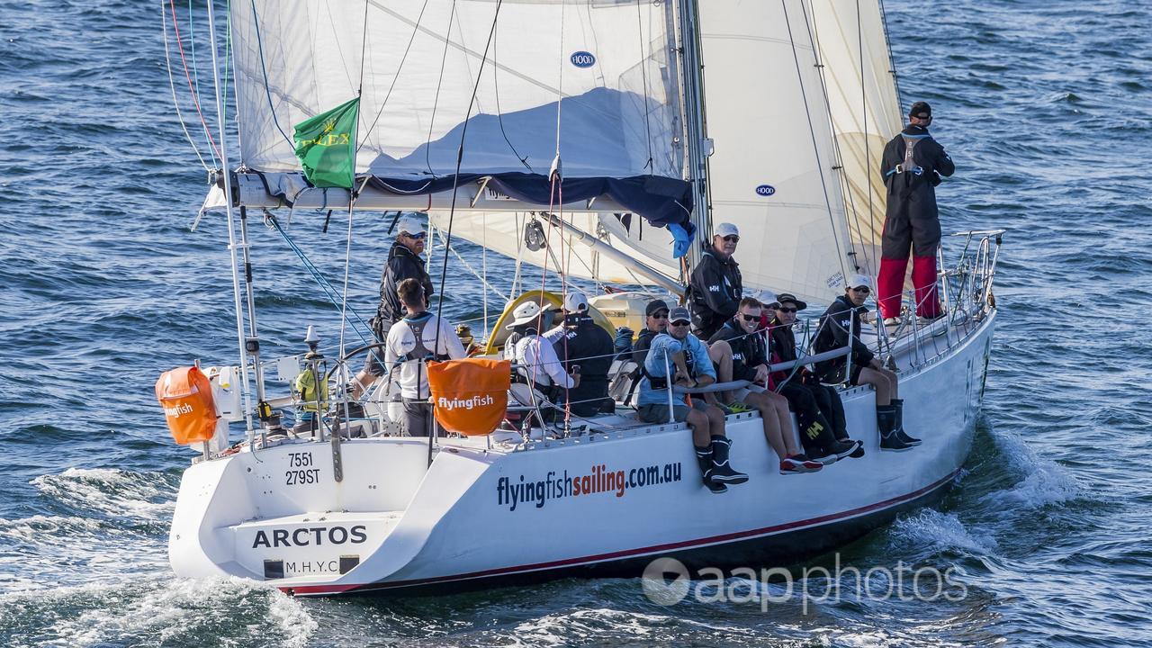 The Flying Fish Arctos at the start of the race