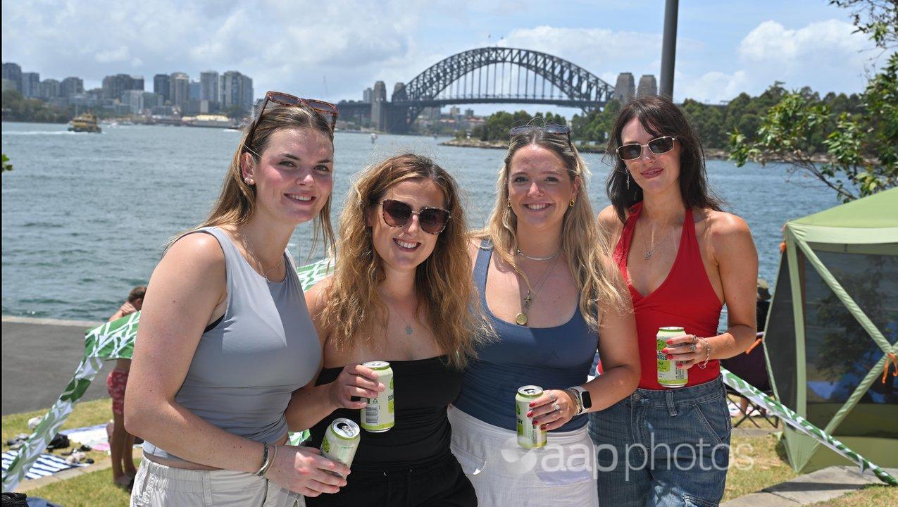 English friends Coco, Meg, Alice and Amy