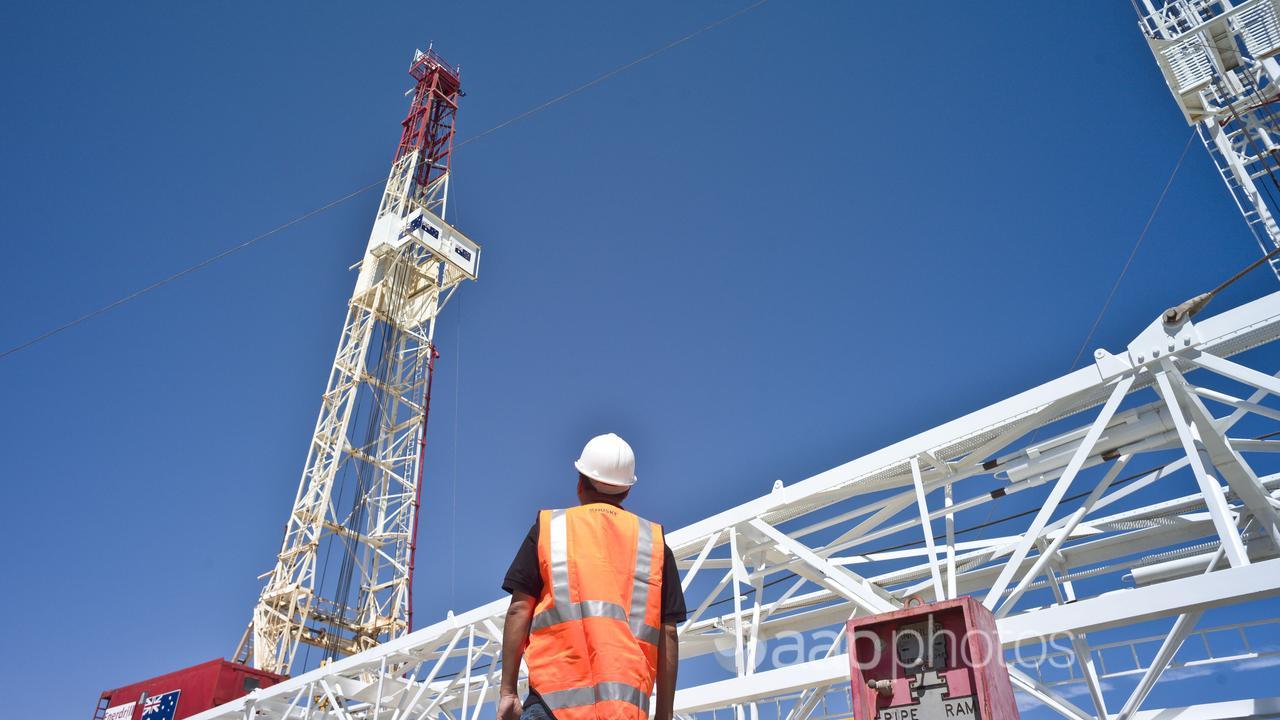 A drilling rig in Western Australia.