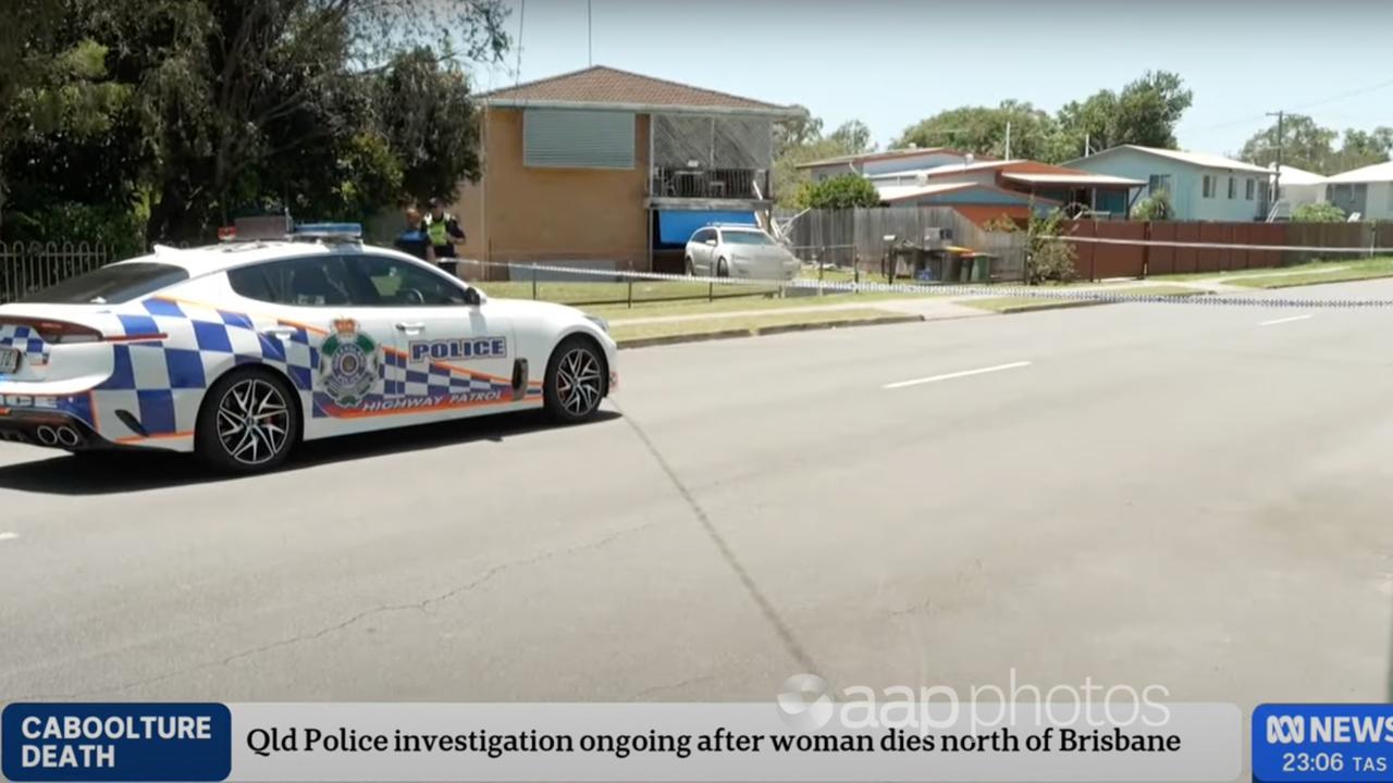 Homicide scene at Caboolture