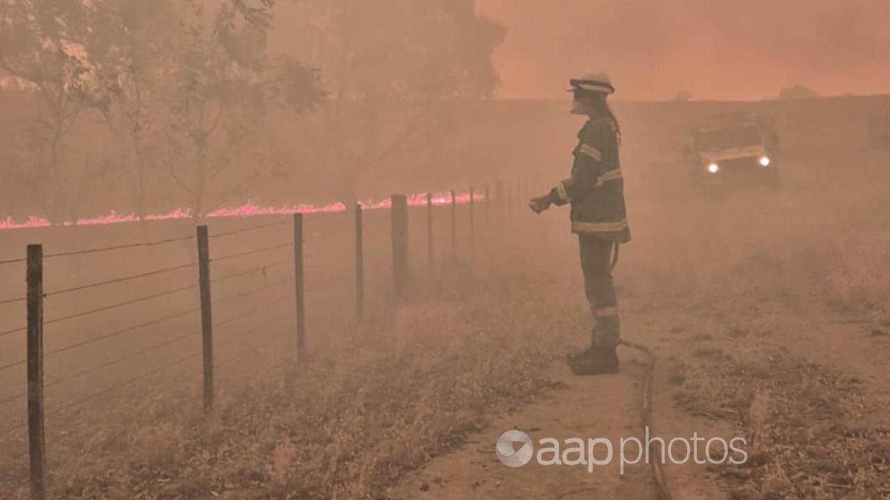 Bushfire in the Grampians National park