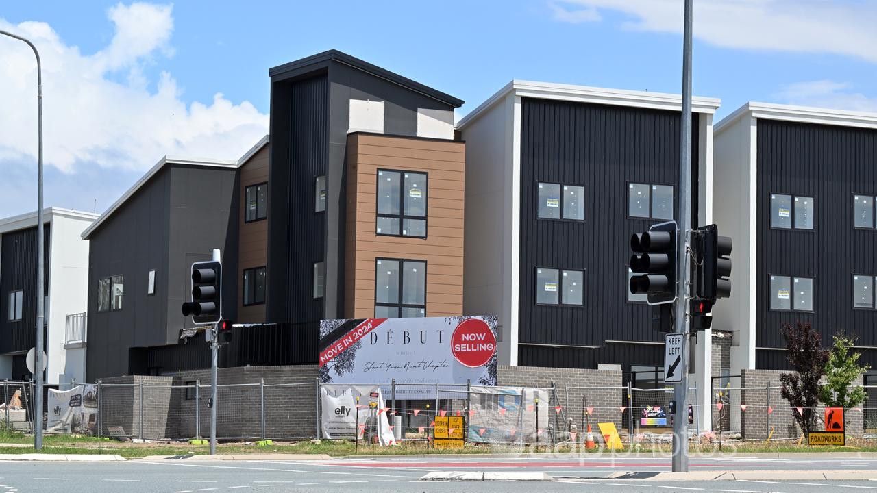 New housing estate in Canberra.