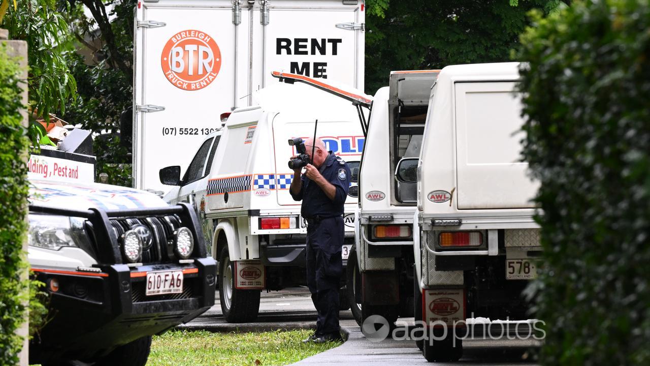 A police officer at the scene 