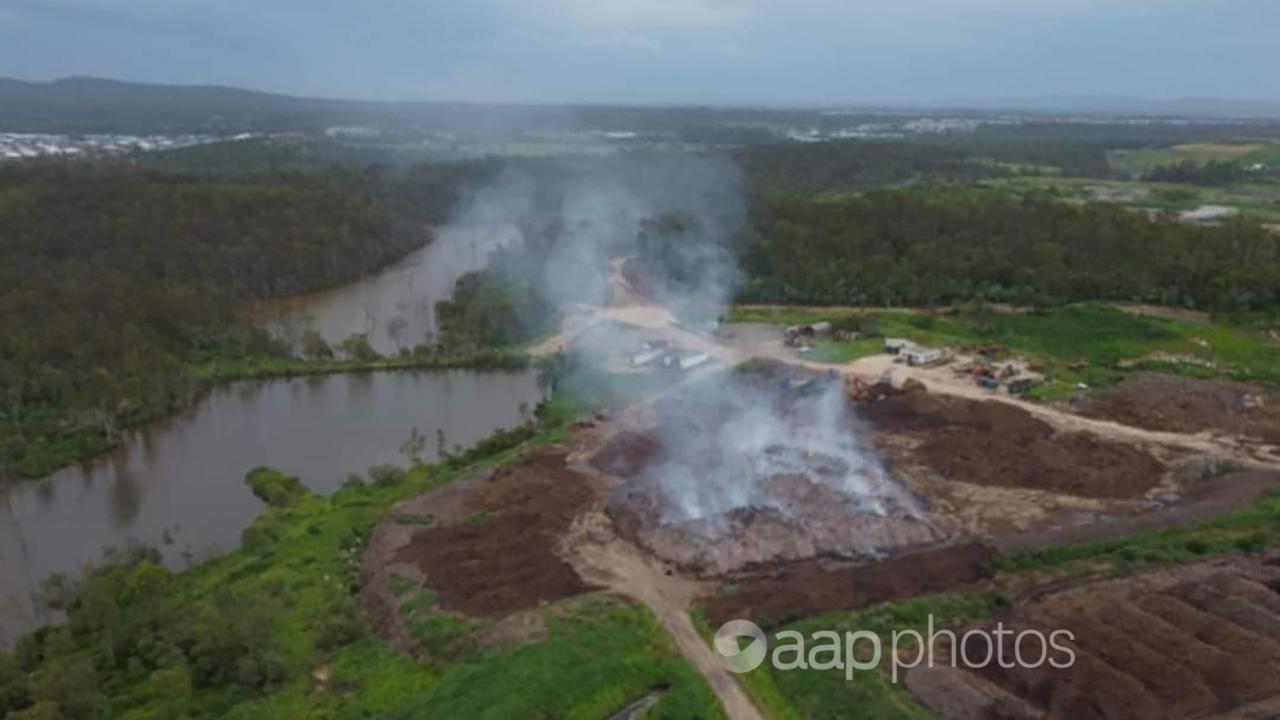 fumes seen from waste sites surrounding Ipswich