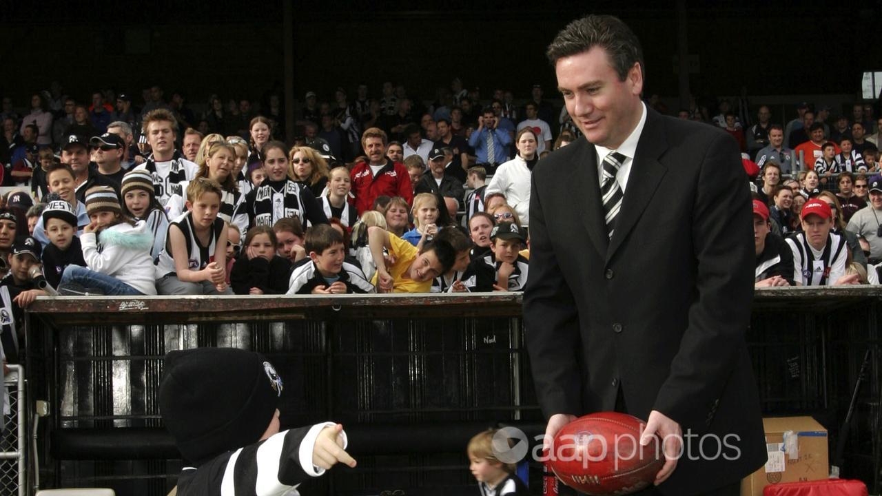 Eddie McGuire with son Joseph