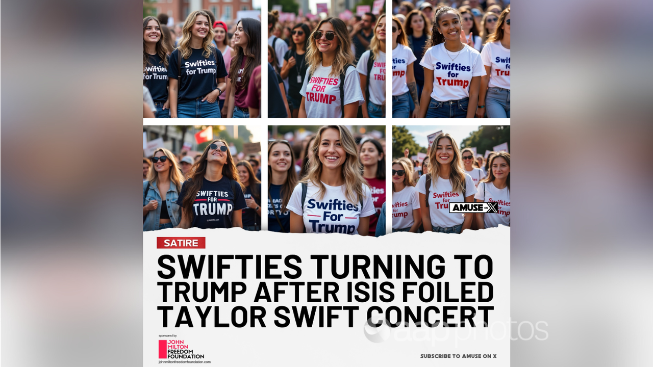 Fake AI images of Swifities supposedly backing Trump