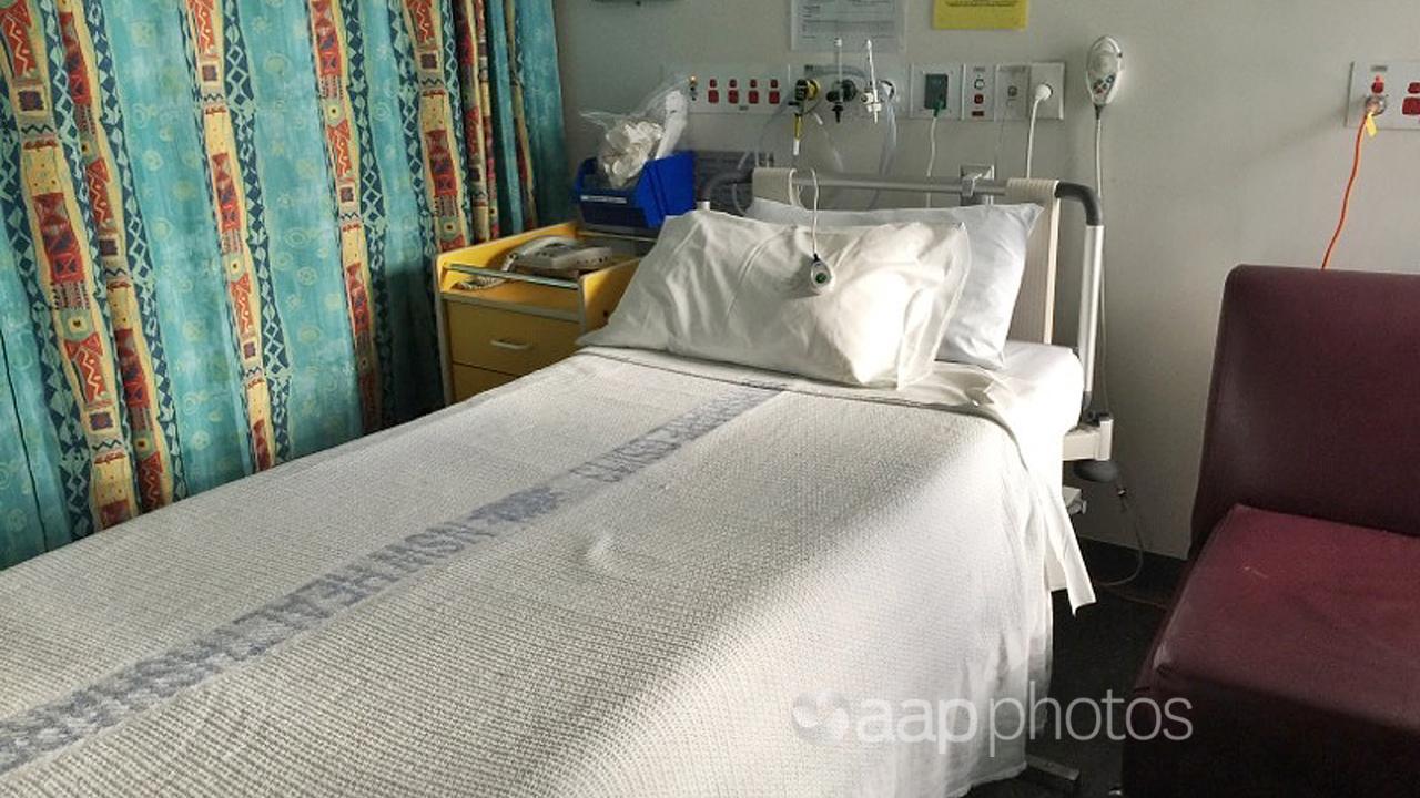 A file photo of a hospital bed 