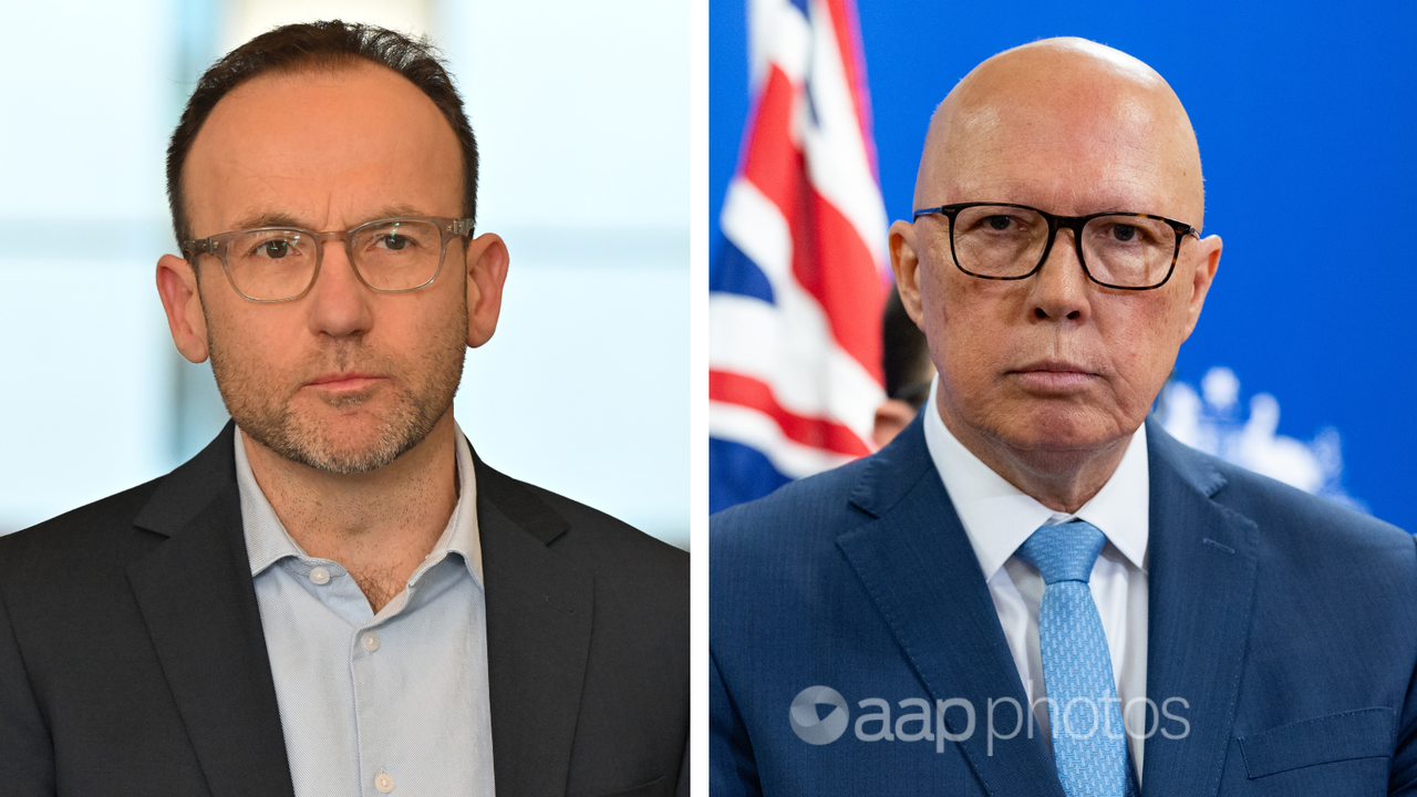 Adam Bandt and Peter Dutton